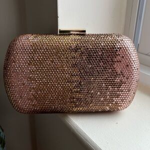 MARCIANO Glass Crystal Small Evening Clutch